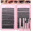 Lash Clusters Kit, 640 Pcs Eyelashes Clusters Extensions Kit 9-16mm