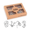 4-in-1 Classic Metal Puzzle Set by Sharp Brain Zone –
