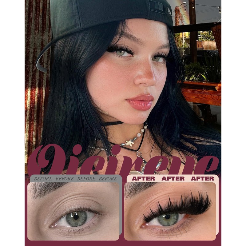 Manga Lash Clusters with Spikes Wispy Eyelash Clusters CD Curl