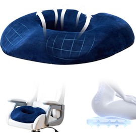 OSLIFE Cojin para Coxis y Ciatica Lumbar，Cojines para Silla Memory Foam，Dona para Sentarse para Hemorroides，Asiento para Silla de Oficina，Hogar，Coche