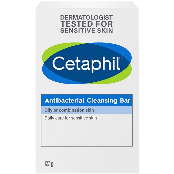 Cetaphil Antibacterial Cleansing Bar 127g - Expiry 06/24