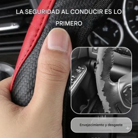 Funda Cubre Volante Deportivo Protector Antiderrapante Auto                                                                                           