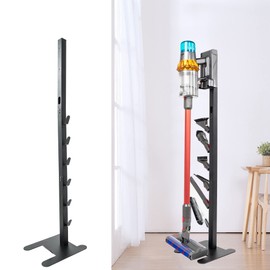 IZSOHHOME Vacuum Stand for Dys,Storage Stand Docking Station Holder,Compatible with Dys V15 V11 V10 V8 V7 V6 Cordless Vacuum Cleaners Accessories,Stable Metal Bracket Organizer Rack (Black, 6 Racks)