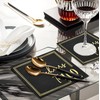 Ottin Black and Gold Cheers to 100 Years Cocktail Napkins