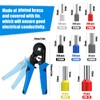 Ferrule Crimping Tool Kit, LUNEY Wire Ferrule Kit with 1250PCS