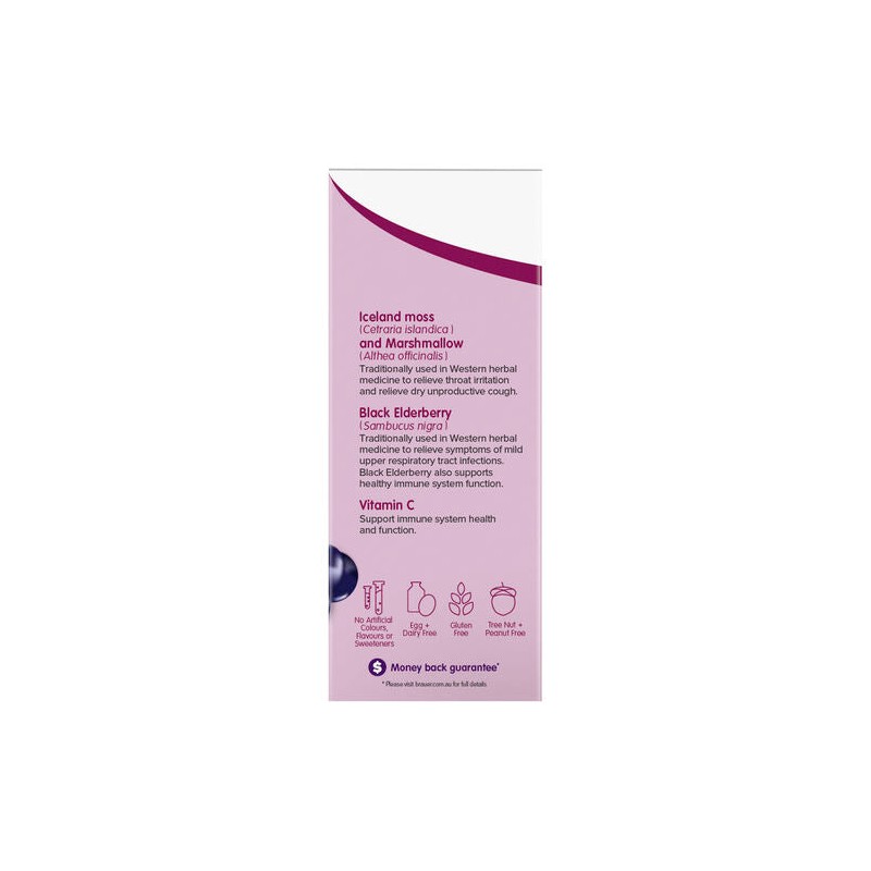 Brauer Eldeberry Dry Cough Liquid Cherry Flavour 200ml