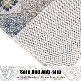 Square Shower Mat Non Slip: 24x24 Inch Shower Floor Mat with Drain Hole in Middle, Super Soft and Comfortable PVC Loofah Massage Bath Mat for Shower, Anti Slip Shower Stall Mat, Quick Drying