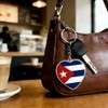 JAVD Llavero cubano con bandera de Cuba, paquete de 2,