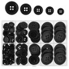 100Pcs Resin Sewing Buttons Premium 4-Hole Craft Buttons Eco-Friendly Round