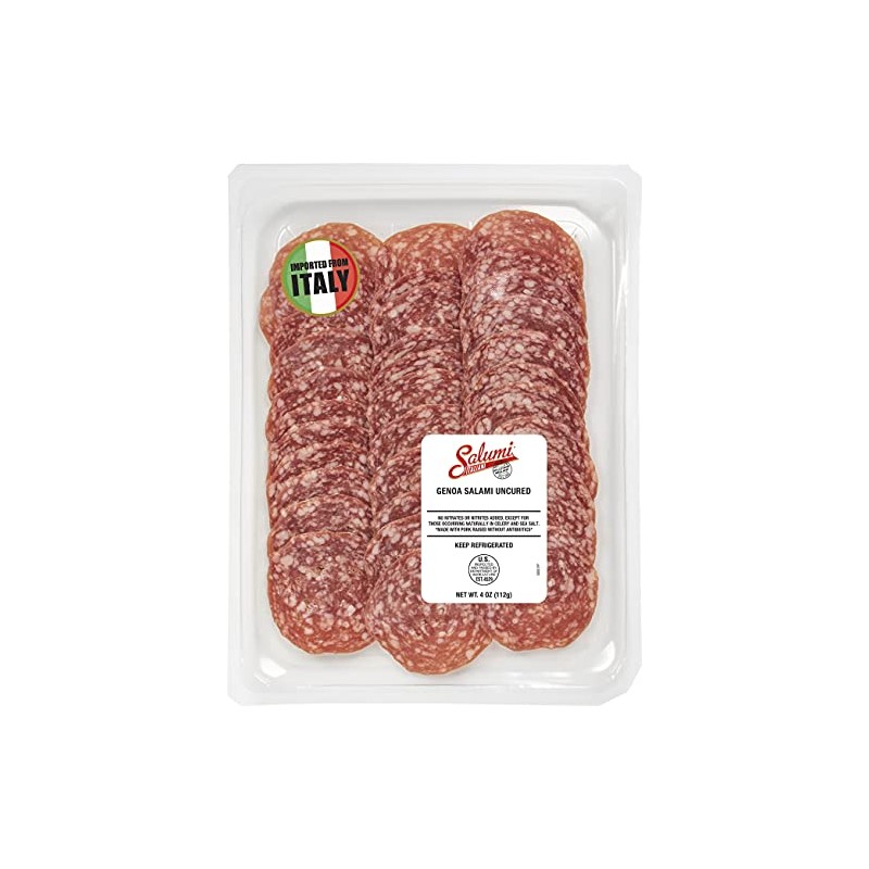 Genoa Salami Sliced, Salumi Italiani (4 pack)