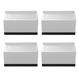 4 x Furniture Risers Bed Risers Square Lift Bed Foot Risers Raiser Height by 7.5cm or 15cm Adjustable Bed Risers for Table Chair Couch Sofa Dorm 11.5 x 6 x 7.5cm