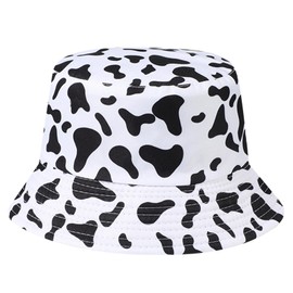 AYPOW Washed Cotton Reversible Packable Bucket Hat Women, UPF50+ Double Sided Wear Fisherman Cap Lightweight & Foldable Summer Sun Hats, Fashion Casual Ladies Girls Beach Hat for Daily Holidays Travel
