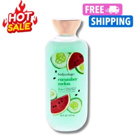 bodycology Cucumber Melon by Bodycology 2 in 1 Body Wash & Bubble Bath for Women 16 fl oz