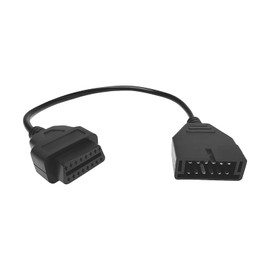 GAOLAOSY OBD1 to OBD2 GM Adapter, Auto Cable Code Reader Diagnostic Extension Tool, OBD1 12 Pins to OBD2 16 Pins Car Socket Scanner Cable, Auto Scanner Connector Replacement for Most Models