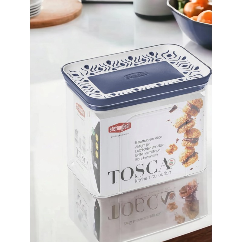 Stefanplast Boîte Tosca Bleu (10.2 x 12 x 15.3 cm)