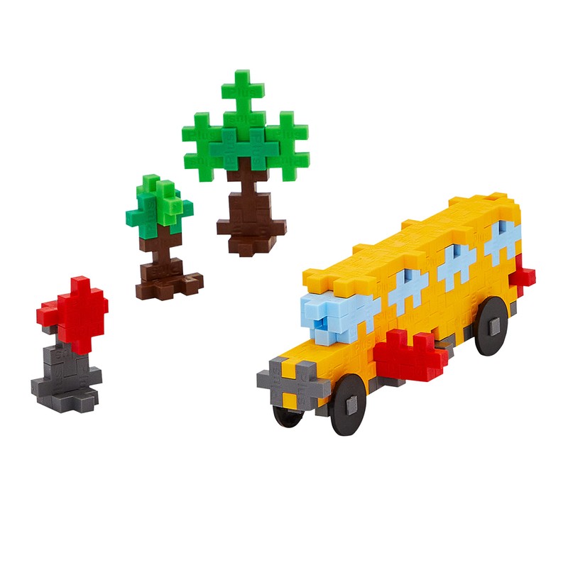 PLUS PLUS Vehicle Building Block Kit, 3D Puzzle Stem Toy