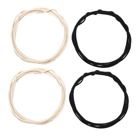 VGOL 4PCS Guitar Wire 1m/ 39.3" Vintage-Style Waxed Cloth-covered Pushback Guitar Pickup Cable for Electric Guitars Pickup Replacement Parts (2 Black & 2 White)