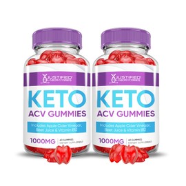 (2 Pack) Keto ACV Gummies Advanced Support Keto Gummys 1000MG Apple Cider Vinegar Formulated with Pomegranate Beet Juice Powder B12 Vegan Non GMO 120 Gummies