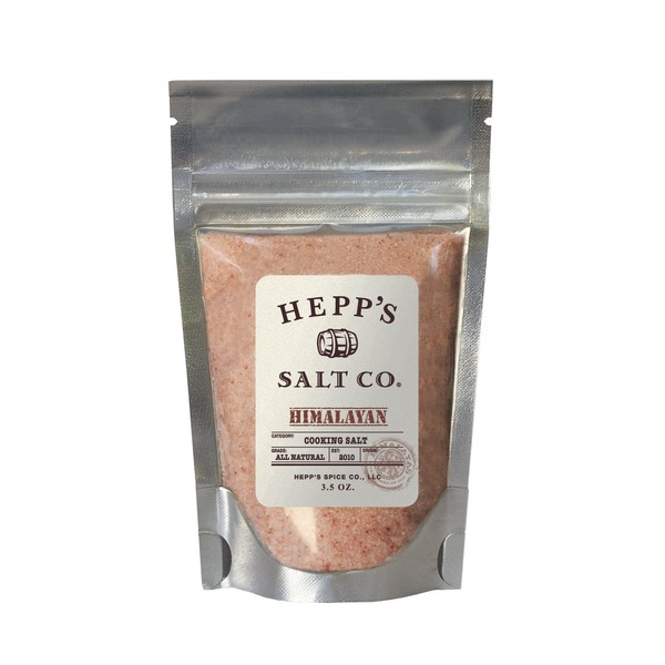 Hepp's Salt Co, Gourmet Himalayan Pink Sea Salt, 3.5.oz
