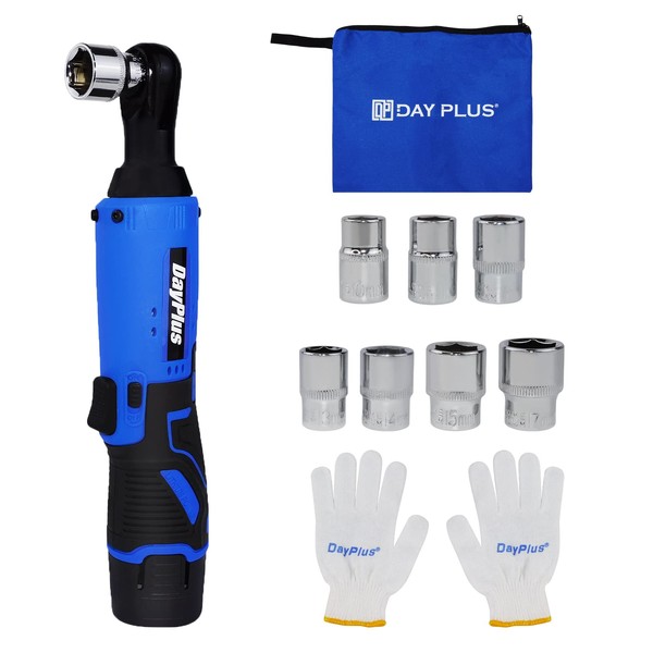 Huini Drive Socket Ratchet Wrench, 3/8” Electric Ratchet Wrench Right