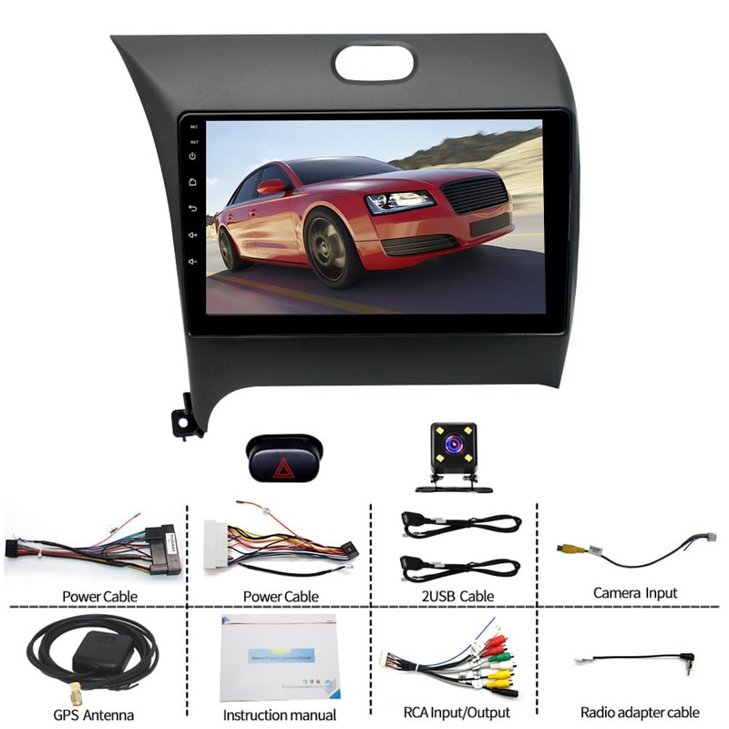 9 Inch CarPlay Android 13 Car Stereo with Android Auto,Slakerbe