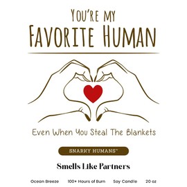 Soy Wax Candle with Glass Jar & Wooden Lid, Triple Wick for Clean & 120+ Hours Burn -Hilarious & Unapologetic Gifts for Men, Women, Friends & Loved Ones (Partners)