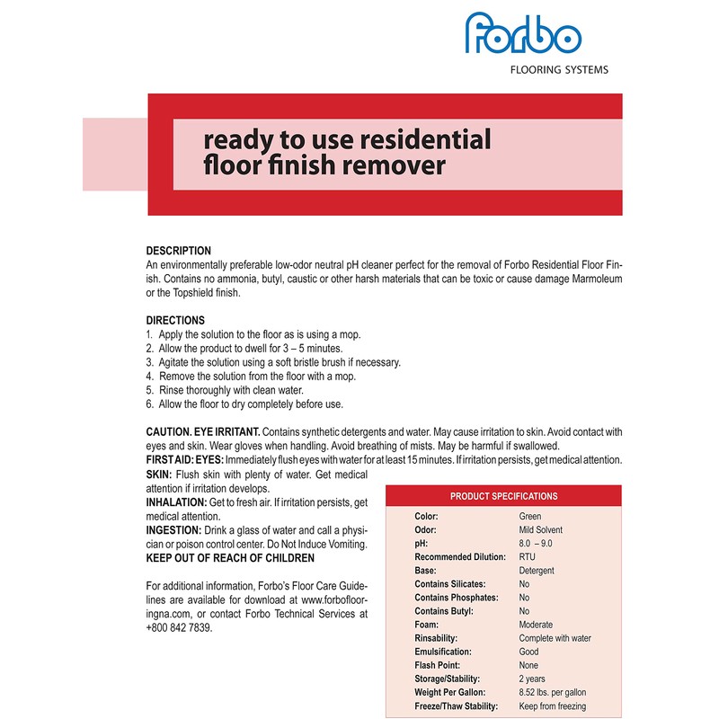 Ready to Use Floor Finish Remover Gallon