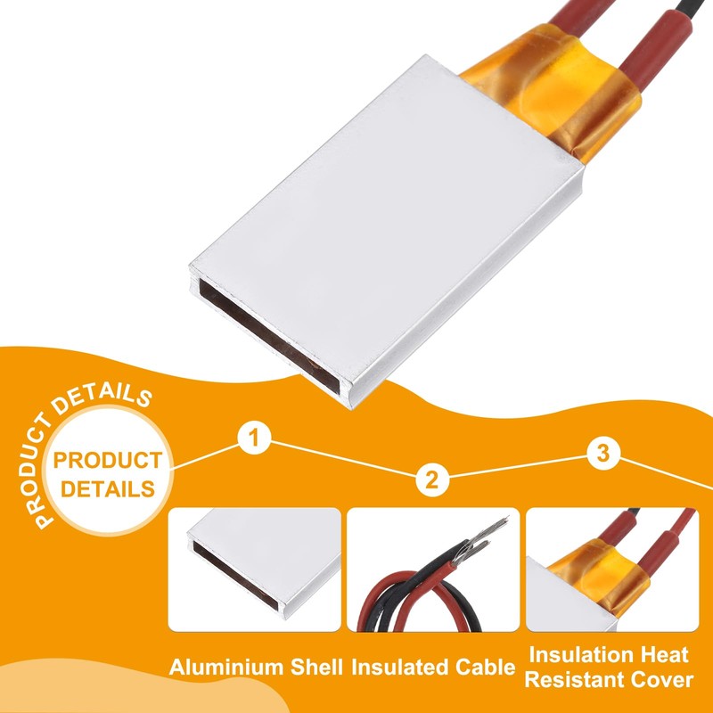 QUARKZMAN PTC Heating Element, AC DC 24V PTC Heating Plate