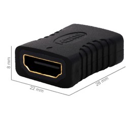 BIGtec HDMI Coupling Adapter Connector HDMI Female to HDMI Female Extension 4K Ultra HD UHD 3D Full HD 1080p HDR ARC 4K @ 60Hz High Speed with Ethernet