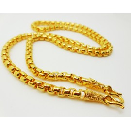 arrawana77 Chain 22k 23k 24k Thai Baht Yellow Gold GP Necklace 18 inch 5 MM