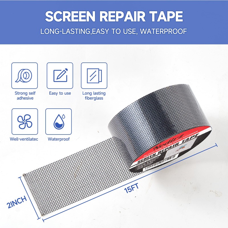 Nodirz Window Screen Repair Tape, Screen Rrepair Kit for Windows