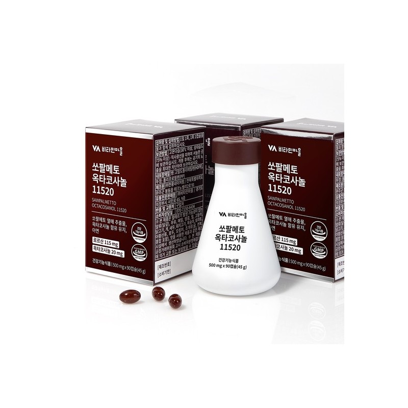 Vitamin Village Saw Palmetto Octacosanol 11520 Total 360 Capsules, 4
