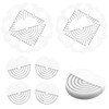 60PCS Heat Shield Guards, Single Hole Round Spacer Template with
