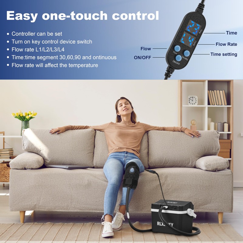 RLXLOKY Basic Cold Therapy Unit, Ice Machine for Knee After