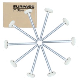 Surpass 10 Pack 2'' Ultra-Quiet Nylon Garage Door Rollers 7" Stem, 6200-2RS Double Seals Precision Bearings Rotate Quiet and Durable, More Than 100,000 Cycles.