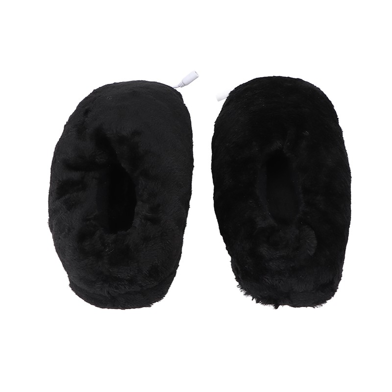 USB Heating Shoes Men Women Washable Outdoor Soft Plush Electric