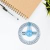 Bojueshaw 2pcs 360 Degree Protractor,Plastic Circle Protractor Angle Measure Ruler,12cm
