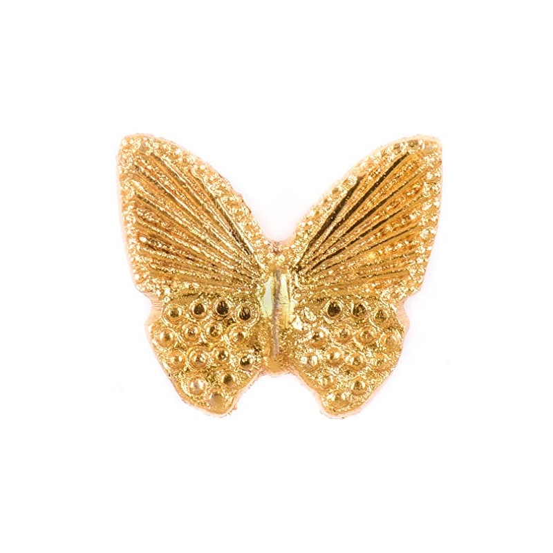 ETHNICITI Butterfly Gold Metal Vintage Knob Pull Handle Drawer Cupboard