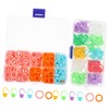 DOITOOL 2 Boxes Locking Stitch Markers of Portable Crochet Tools