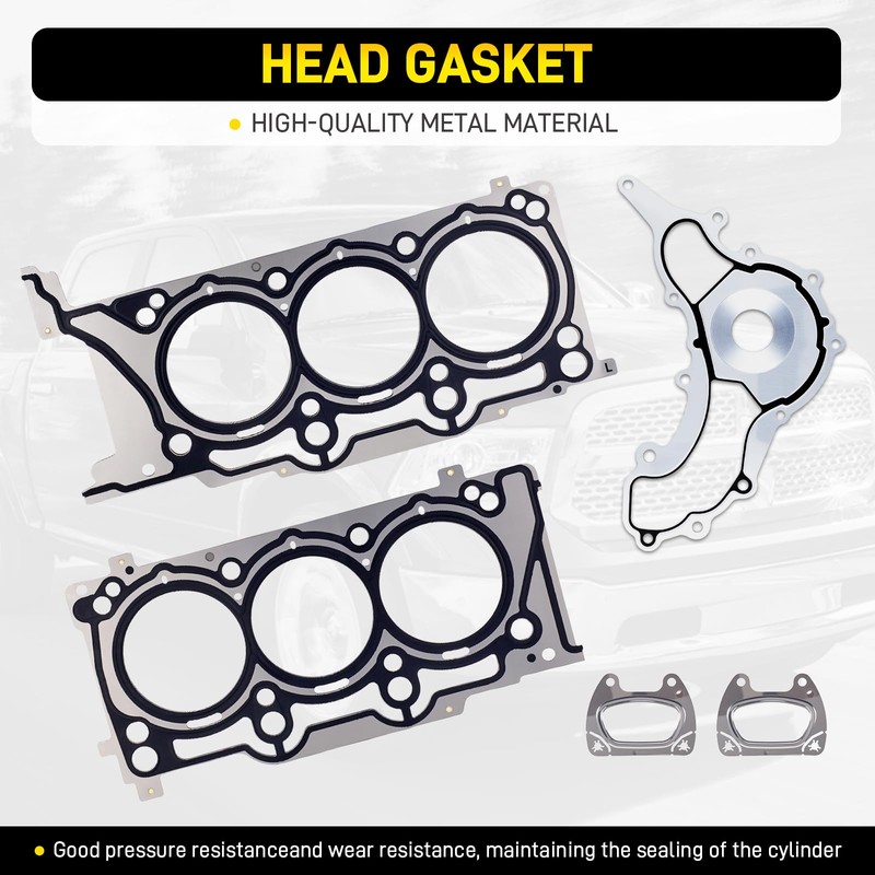YEHERIT 3.6 Head Gasket Set with Bolts Compatible with Jeep