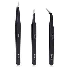 Precision Tweezers, Tweezers, Precision, Extra Fine Tweezers, Tweezers, Thin Tweezers, Plastic Model Tweezers, Handicrafts, Tweezers, Anti-Magnetic, Anti-corrosion, Anti-Rust, Acid Resistant,