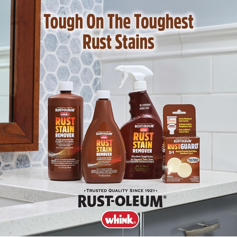 Rust-Oleum Whink Rust Stain Remover | Heavy-Duty Iron Stain Remover