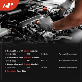 A-Premium Rear Transmission Mount Compatible with Toyota 86 2017-2020 & Scion FRS 2013-2016 & Subaru BRZ 2013-2020, 2.0L, Automatic Transmission