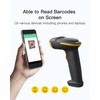 Inateck 2D Wireless Barcode Scanner, Bluetooth 5.0, 2.4Ghz Smart Base,