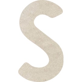 Unfinished Wooden Letter 4 Inch Tall Alphabet S Craft, Blank Paintable Nursery Room Decor, Rawles Font Kids Learning Cutout