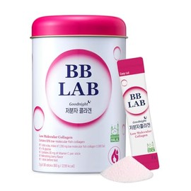 BB LAB Suplemento en barra de colágeno de bajo peso molecular "Buenas Noches", con certificación Halal, colágeno marino coreano, péptidos de colágeno de pescado, vitamina C, glicina, vitamina A.