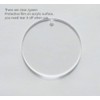 15 Pieces Clear Blank Acrylic Keyrings with Round Circle Acrylic