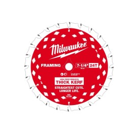 Milwaukee 48-40-0740 7-1/4 24T THICK KERF Framing Circular Saw Blades