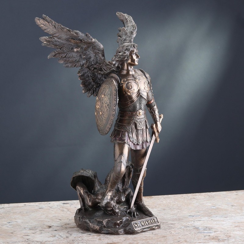 Unicorn Studio 12 7/8 Inch Archangel Saint Michael Cold Cast