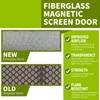 Homearda Magnetic Screen Door Fiberglass-New Upgraded Magnets & Strengthen Top